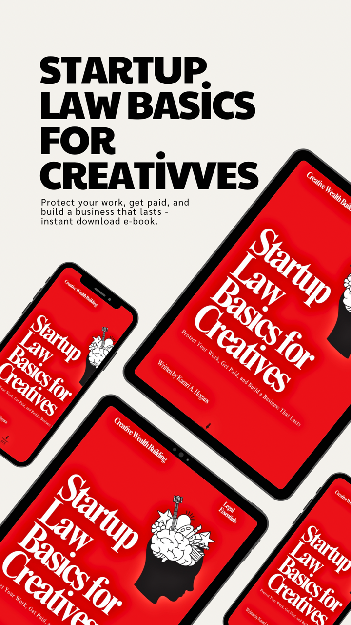 Startup Law Basics for Creatives - A Legal Essentials E-book